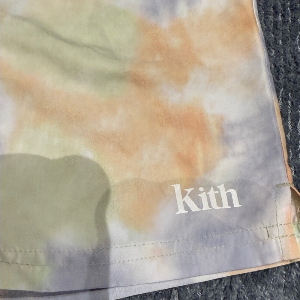 Kith Pastel Tie-Dye Swim Shorts — Orange, Green, Lavender - Picture 2 of 4
